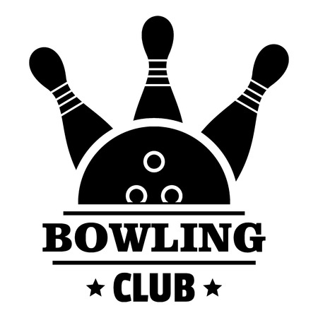 New bowling club logo, simple styleのイラスト素材