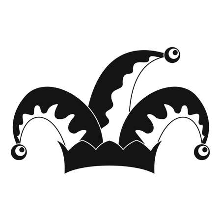 Humor jester icon, simple styleのイラスト素材