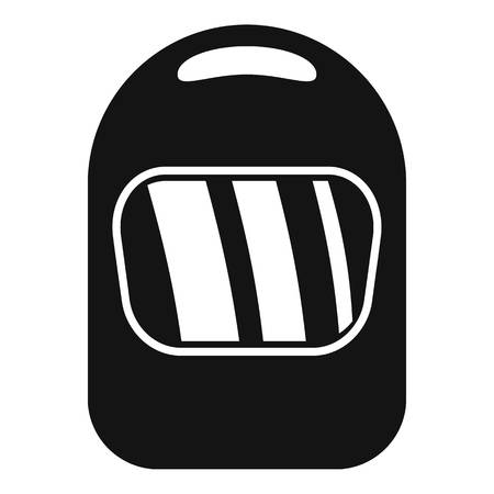 Welding helmet icon. Simple illustration of welding helmet vector icon for web design isolated on white backgroundのイラスト素材