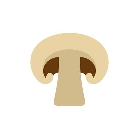 Champignon with shadow icon, flat styleのイラスト素材