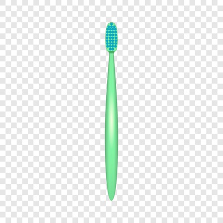 Morning toothbrush icon. Realistic illustration of morning toothbrush vector icon for on transparent backgroundのイラスト素材