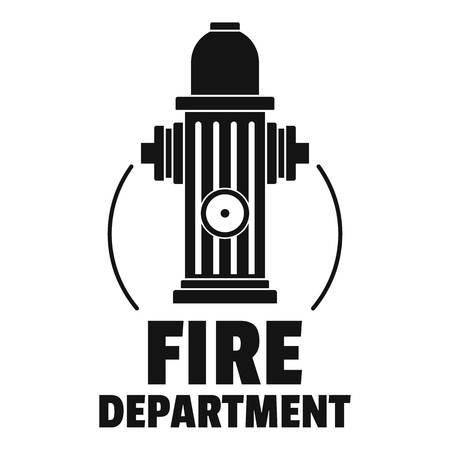 Fire department design. Simple illustration of fire department vector for web design isolated on white backgroundのイラスト素材