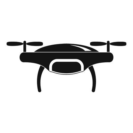 Drone icon. Simple illustration of drone vector icon for web design isolated on white backgroundのイラスト素材