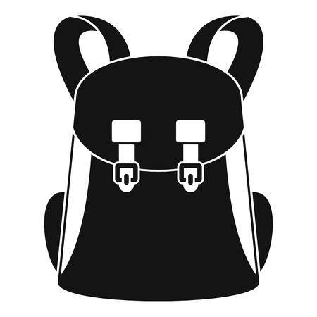 Universal backpack icon. Simple illustration of universal backpack vector icon for web design isolated on white backgroundのイラスト素材