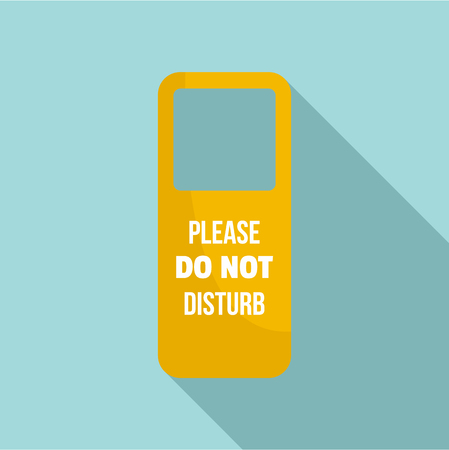 Door hanger tag icon, flat styleのイラスト素材