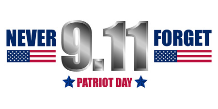 Never forget patriot day concept background, realistic style