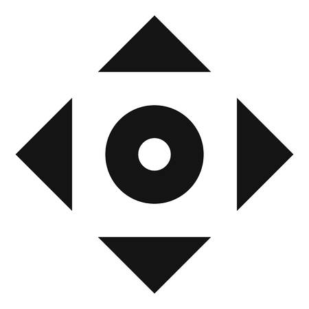 Cursor displacement app icon, simple black styleの写真素材