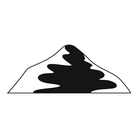 Asian mountain icon, simple style.の写真素材
