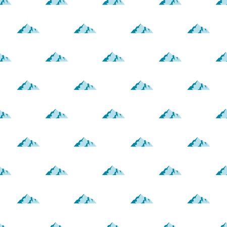 Ice mountain pattern seamless in flat style for any designの写真素材