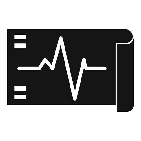 Electrocardiogram icon, simple styleの写真素材