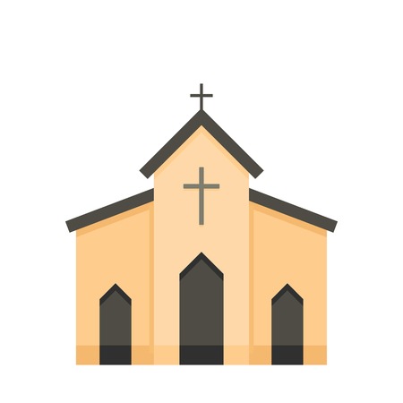 Chapel icon. Flat illustration of chapel icon for webの写真素材