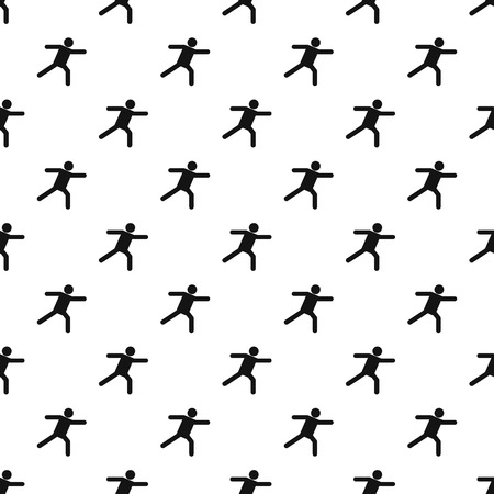 Stick figure stickman pattern seamless repeating for any web designの写真素材