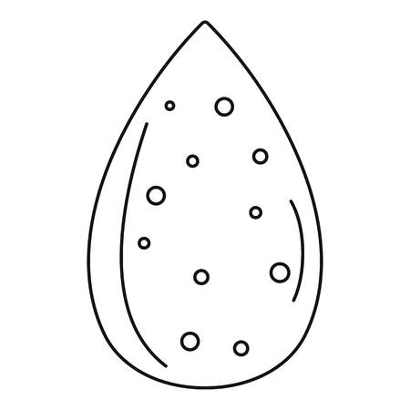 Clean almond icon.の写真素材