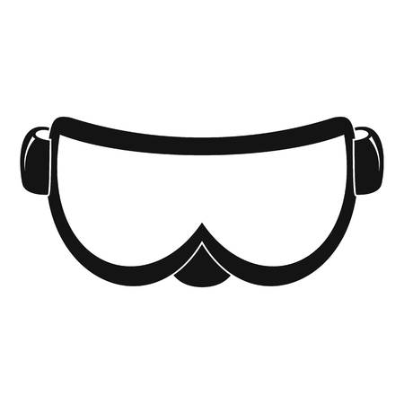 Ski glasses icon, simple styleの写真素材