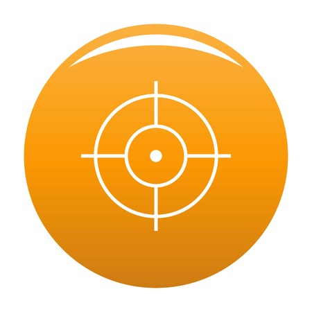 Shooting icon vector orangeのイラスト素材
