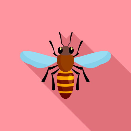 Bee queen of insect icon. Flat illustration of bee queen of insect vector icon for web designのイラスト素材