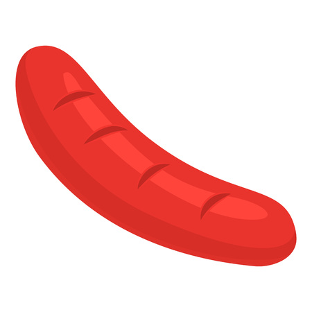 Eco fresh sausage meat icon. Isometric of eco fresh sausage meat vector icon for web design isolated on white backgroundのイラスト素材