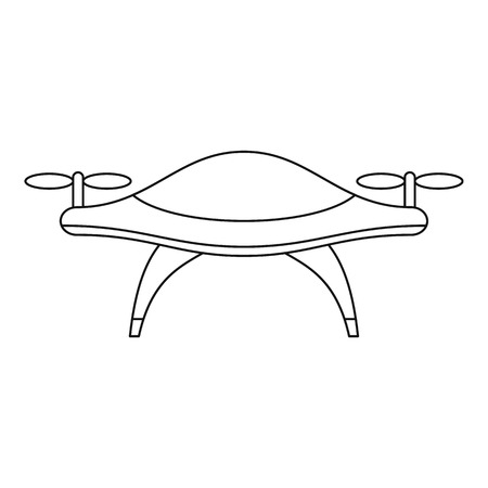 Concept drone icon. Outline concept drone icon for web design isolated on white backgroundの写真素材