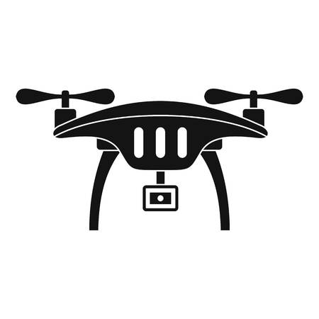 Action camera drone icon. Simple illustration of action camera drone icon for web design isolated on white backgroundの写真素材