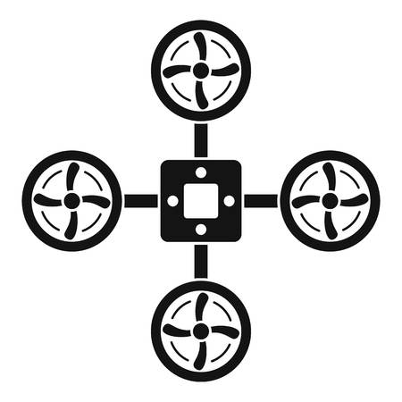 Spy drone icon. Simple illustration of spy drone icon for web design isolated on white backgroundの写真素材