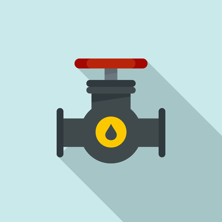 Petrol tap pipe icon. Flat illustration of petrol tap pipe icon for web designの写真素材