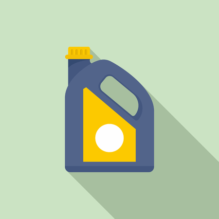 Oil plastic canister icon. Flat illustration of oil plastic canister icon for web designの写真素材