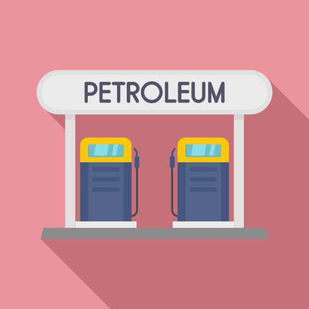 Petroleum station icon. Flat illustration of petroleum station icon for web designの写真素材