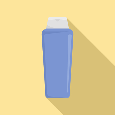 Violet cosmetic bottle icon. Flat illustration of violet cosmetic bottle icon for web designの写真素材