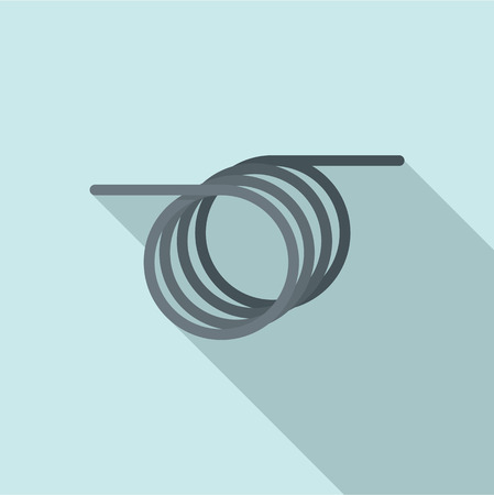 Spiral cable icon. Flat illustration of spiral cable icon for web designの写真素材