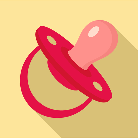Child nipple icon, flat styleの写真素材