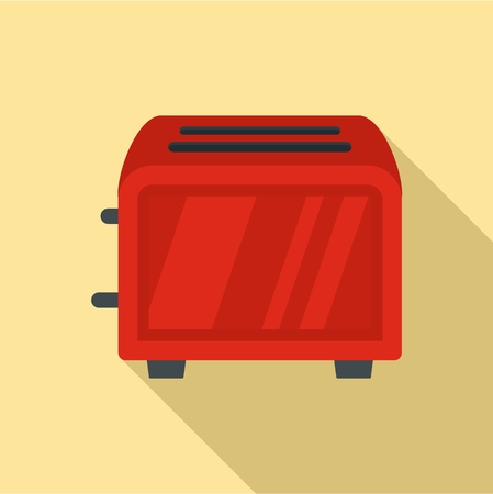 Vintage toaster icon. Flat illustration of vintage toaster icon for web designの写真素材