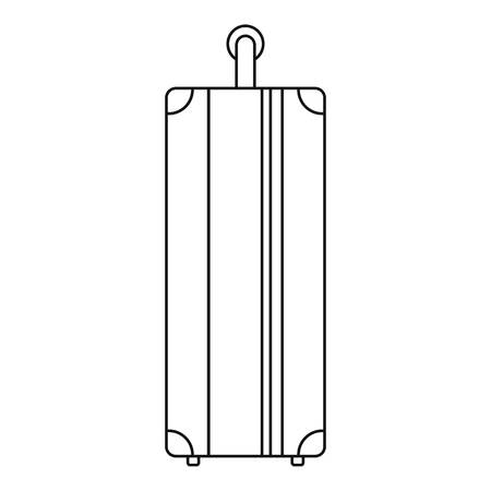 Side travel bag icon. Outline illustration of side travel bag vector icon for web design isolated on white backgroundのイラスト素材
