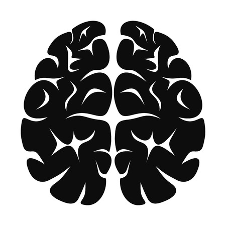 Brain neurons icon. Simple illustration of brain neurons vector icon for web design isolated on white backgroundのイラスト素材