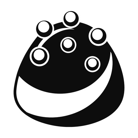 Chocolate candy icon. Simple illustration of chocolate candy vector icon for web design isolated on white backgroundのイラスト素材