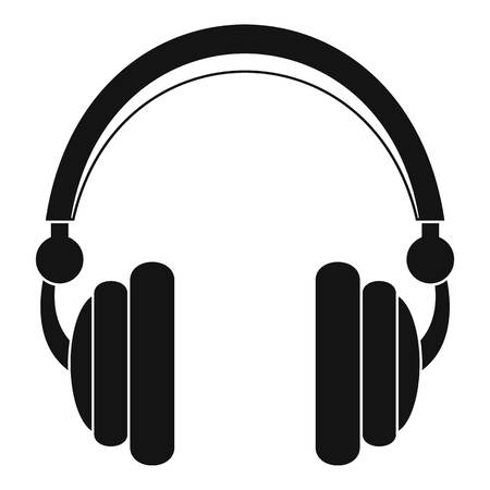 Wired headphones icon, simple styleの写真素材