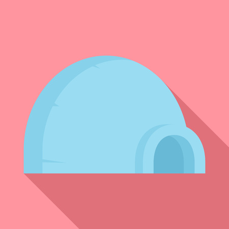 Arctic igloo icon, flat styleの写真素材