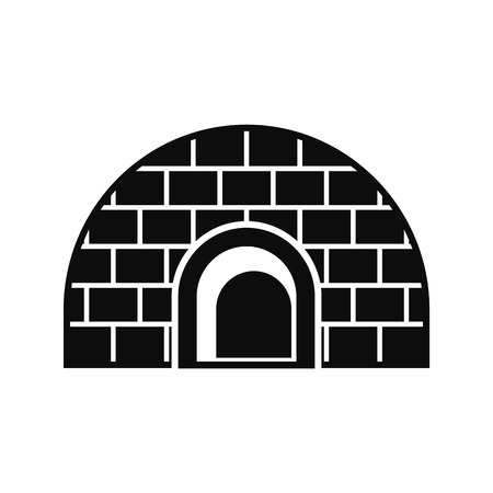 Igloo icon, simple styleの写真素材