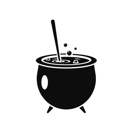 Magic cauldron icon, simple styleの写真素材