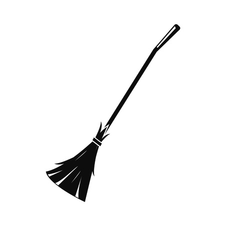 Broom icon, simple styleの写真素材