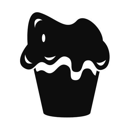 Halloween cake icon, simple styleの写真素材