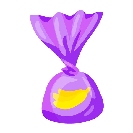 Banana truffle icon, cartoon styleの写真素材