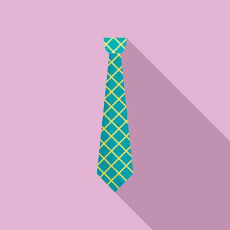 Male tie icon, flat styleのイラスト素材