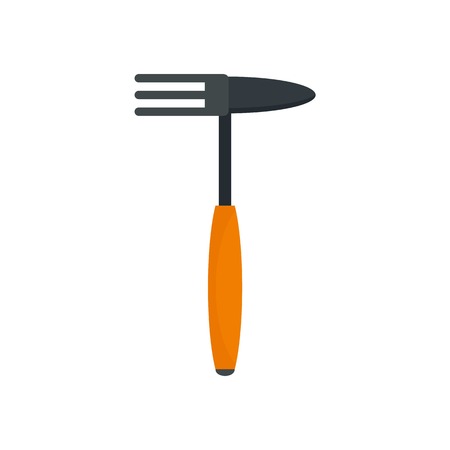 Hand rake tool icon, flat styleの写真素材