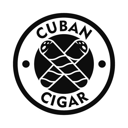Cuban fresh cigar  simple styleのイラスト素材