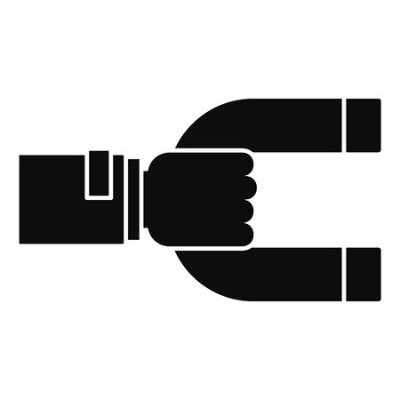 Magnet customer retention icon. Simple illustration of magnet customer retention vector icon for web design isolated on white backgroundのイラスト素材