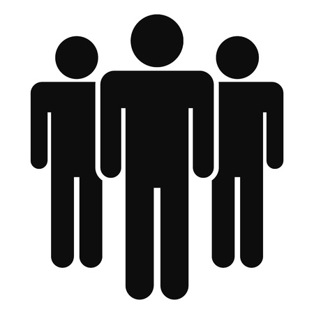 People meeting icon, simple styleのイラスト素材