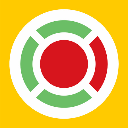 Business diagram icon, flat styleの写真素材