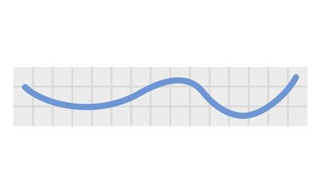 Line chart icon. Flat illustration of line chart vector icon for web designのイラスト素材