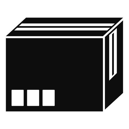 Carton box icon, simple styleのイラスト素材