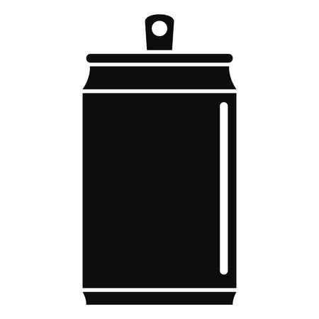 Beer tin can icon. Simple illustration of beer tin can vector icon for web design isolated on white backgroundのイラスト素材